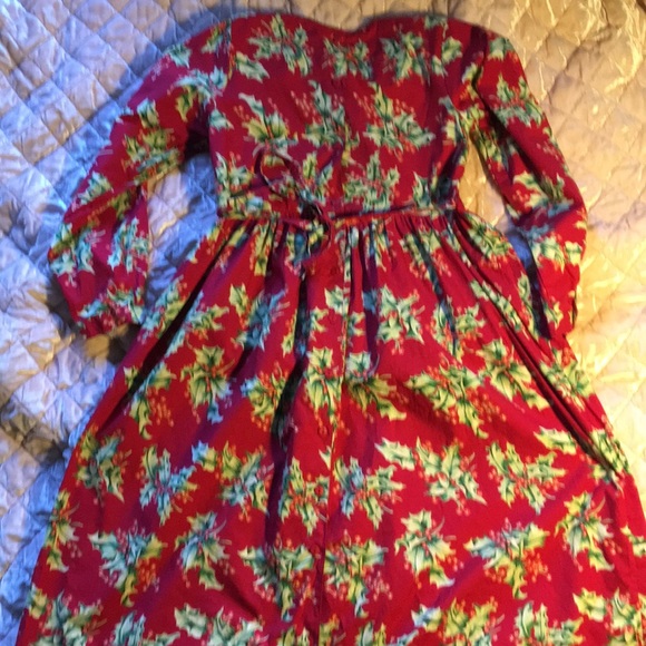 Vintage April Cornelloki Holly print party folk retro smocked prairie dr… - Picture 3 of 8